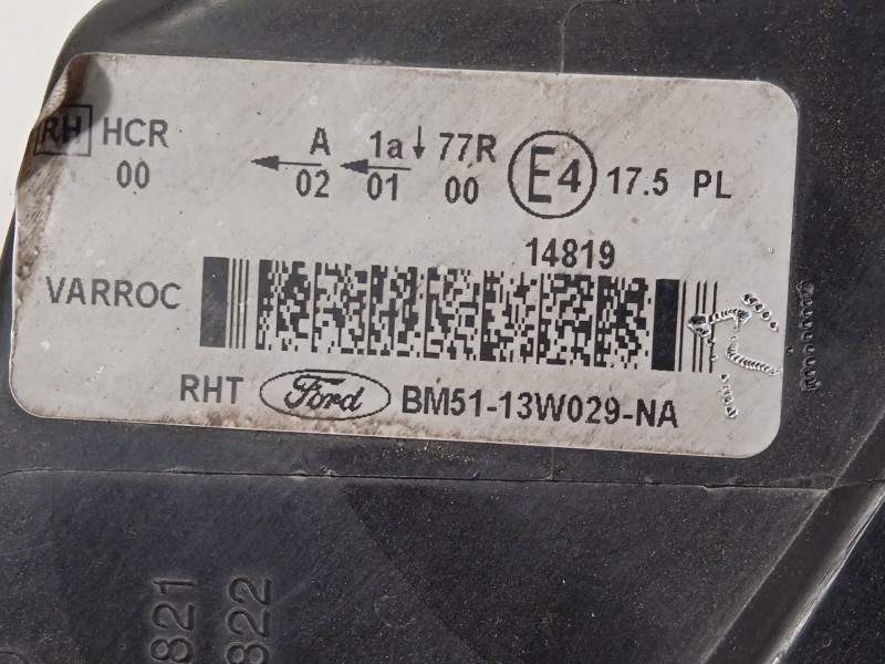 Recambio de faro derecho para ford focus iv (hn) 1.0 ecoboost referencia OEM IAM BM5113W029NA 1873925 