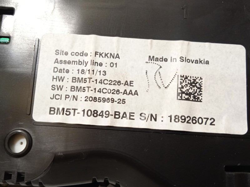 Recambio de cuadro instrumentos para ford focus iv (hn) 1.0 ecoboost referencia OEM IAM BM5T10849BAE 1879748 