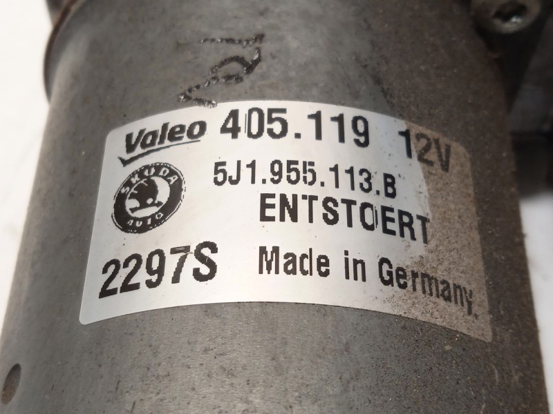 Recambio de motor limpia delantero para skoda fabia ii (542) 1.4 referencia OEM IAM 5J1955113B  405119