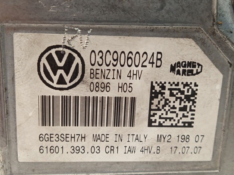 Recambio de centralita motor uce para skoda fabia ii (542) 1.4 referencia OEM IAM 03C906024B  