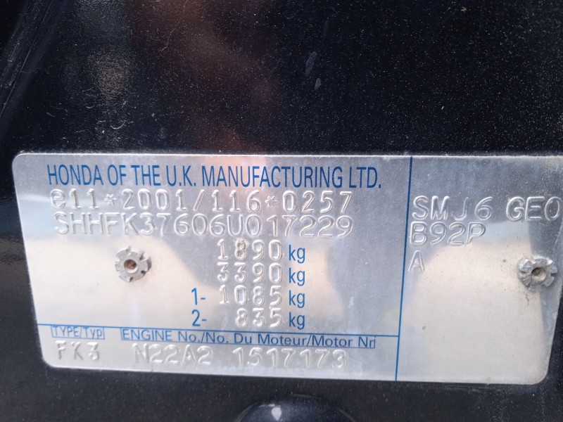 honda civic viii hatchback (fn, fk) del año 2006