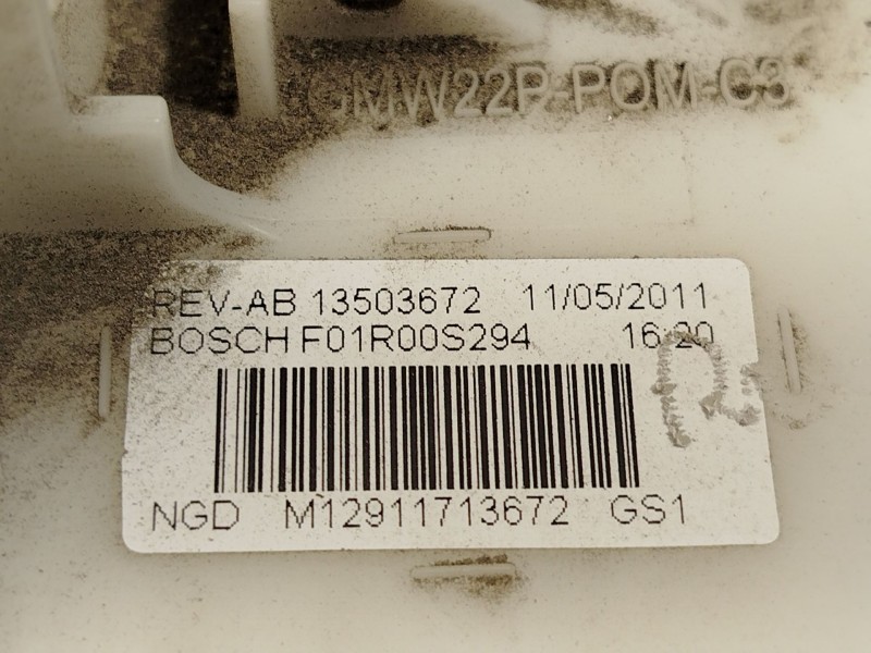 Recambio de bomba combustible para chevrolet cruze (j300) 1.6 referencia OEM IAM 13503672  F01R00S294