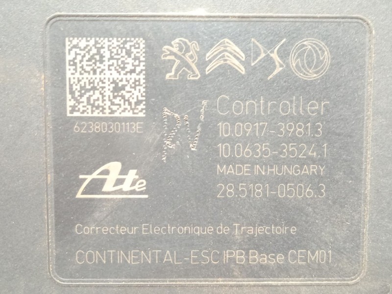 Recambio de abs para opel mokka 1.2 (76) referencia OEM IAM 9858993780 10091739813 10022028584