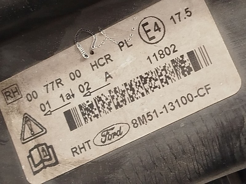 Recambio de faro derecho para ford focus ii (da_, hcp, dp) 2.0 referencia OEM IAM 8M5113100CF 1754444 