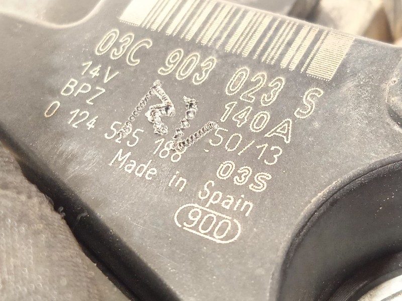 Recambio de alternador para skoda yeti (5l) 1.4 tsi referencia OEM IAM 03C903023C  0124525188