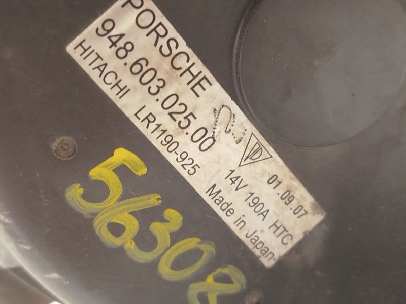 Recambio de alternador para porsche cayenne (9pa) s 4.8 referencia OEM IAM 94860302500  LR1190925