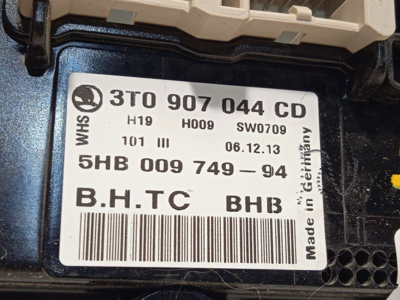 Recambio de mando climatizador para skoda yeti (5l) 1.4 tsi referencia OEM IAM 3T0907044CD 3T0907044CDWHS 5HB009749