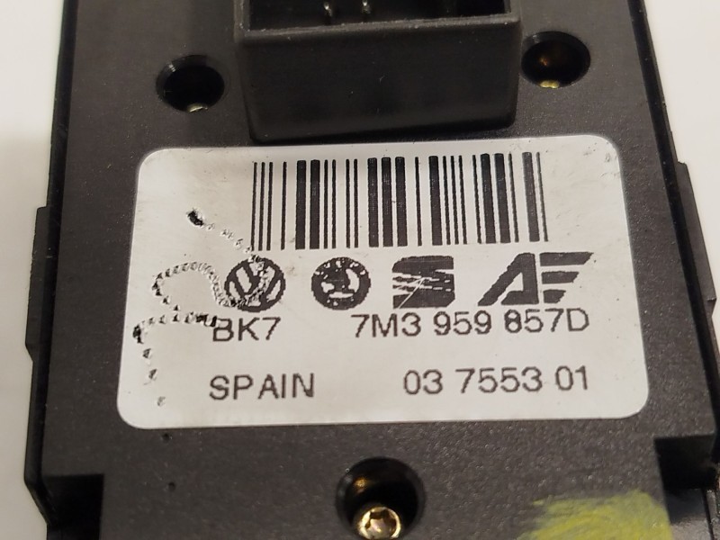 Recambio de mando elevalunas delantero izquierdo para seat alhambra (7v8, 7v9) 1.9 tdi referencia OEM IAM 7M3959857D 7M3959857D0