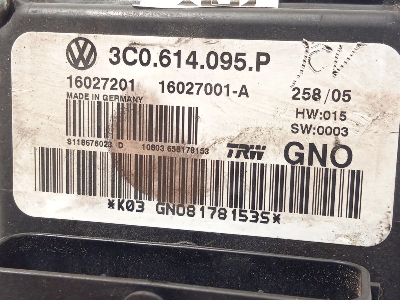 Recambio de abs para volkswagen passat b6 (3c2) 2.0 fsi referencia OEM IAM 3C0614095P 16027001A 16027201