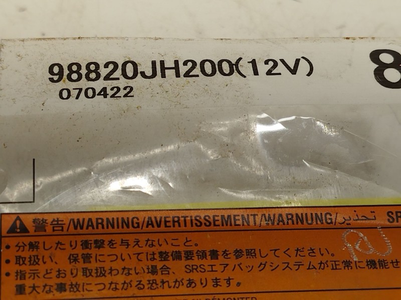 Recambio de centralita airbag para nissan x-trail ii (t31) 2.0 dci 4x4 referencia OEM IAM 98820JH200  