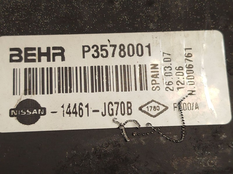 Recambio de intercooler para nissan x-trail ii (t31) 2.0 dci 4x4 referencia OEM IAM 14461JG70B  