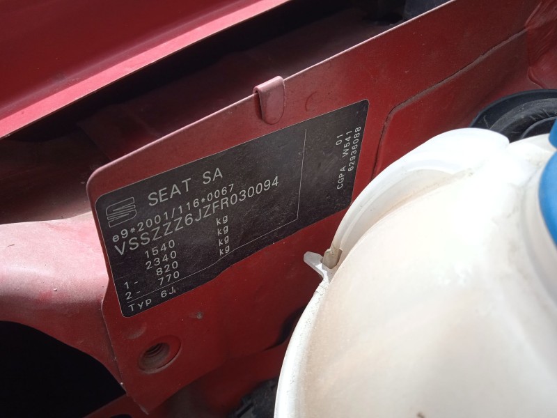 seat ibiza iv (6j5, 6p1) del año 2014