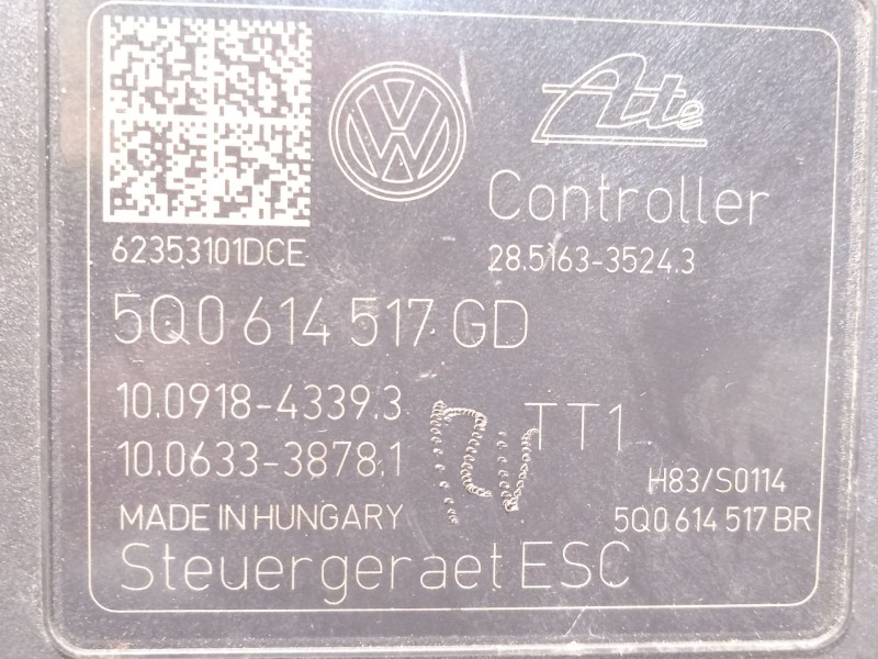 Recambio de abs para volkswagen passat b8 (3g2, cb2) 2.0 tdi referencia OEM IAM 5Q0614517GD 28516335243 10022026584