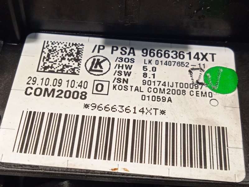 Recambio de mando intermitentes para peugeot 5008 (0u_, 0e_) 1.6 hdi referencia OEM IAM 96663614XT 6242WQ 
