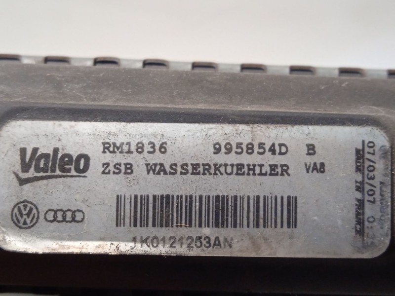 Recambio de radiador agua para volkswagen passat b6 (3c2) 2.0 fsi referencia OEM IAM 1K0121253AN  