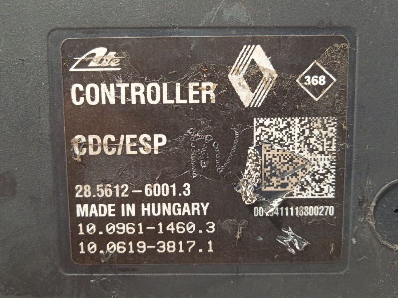 Recambio de abs para renault fluence z.e. dynamique referencia OEM IAM 476600451R 28561260013 10021206014