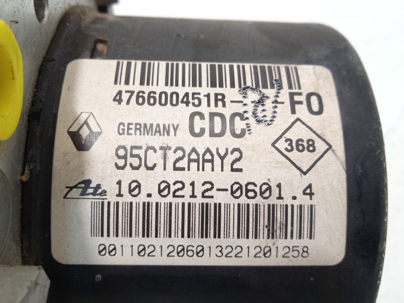 Recambio de abs para renault fluence z.e. dynamique referencia OEM IAM 476600451R 28561260013 10021206014