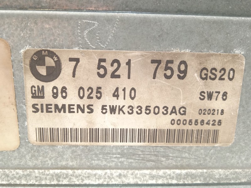 Recambio de modulo electronico para bmw x5 (e53) 3.0 d referencia OEM IAM 7521759 24607521759 