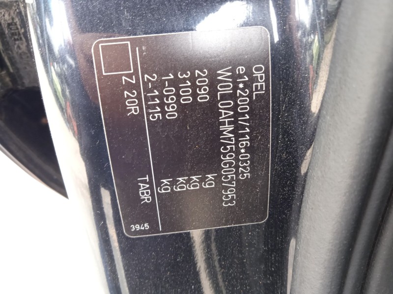 opel zafira / zafira family b (a05) del año 2009