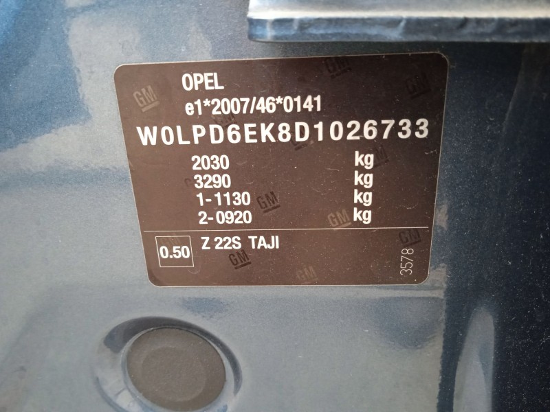 opel astra j (p10) del año 2012