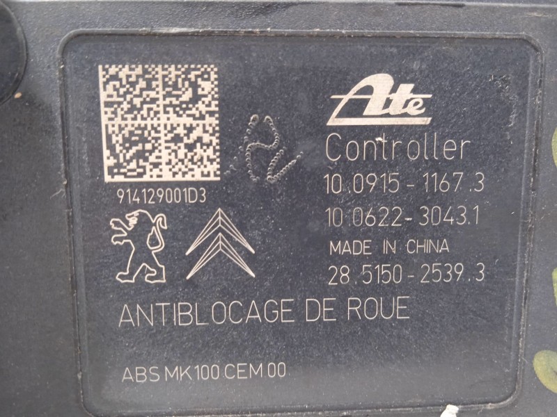 Recambio de abs para citroën c3 tonic referencia OEM IAM 9802460680 10091511673 10022001214