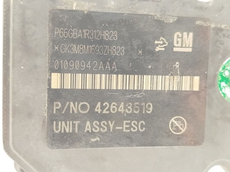 Recambio de abs para opel mokka / mokka x (j13) 1.4 (_76) referencia OEM IAM 42643519 01090942AAA 688250455