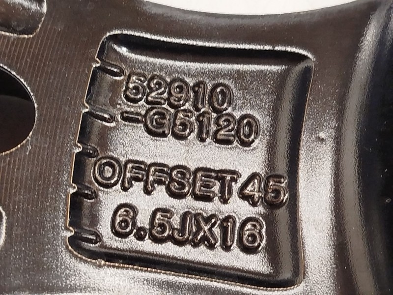 Recambio de llanta para kia niro (de) 1.6 gdi hybrid referencia OEM IAM 52910G5120  