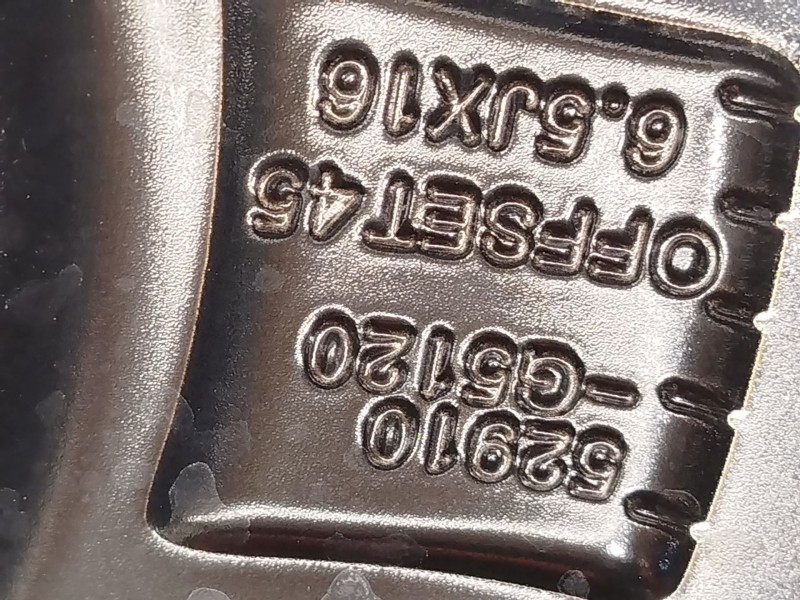 Recambio de llanta para kia niro (de) 1.6 gdi hybrid referencia OEM IAM 52910G5120  