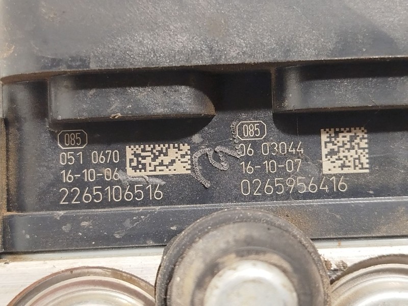 Recambio de abs para peugeot partner kasten 1.6 blue-hdi fap referencia OEM IAM 9811148380 0265956416 269754