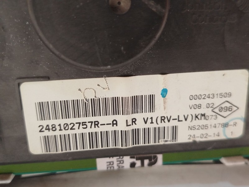 Recambio de cuadro instrumentos para dacia dokker furgoneta/monovolumen 1.6 referencia OEM IAM 248102757R  