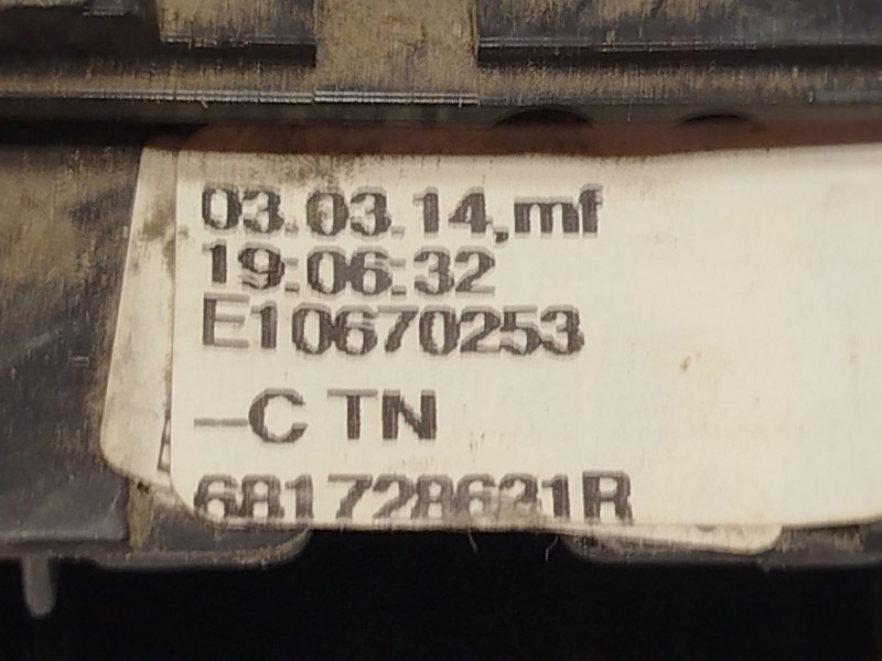Recambio de mando limpia para dacia dokker furgoneta/monovolumen 1.6 referencia OEM IAM 8201168003  