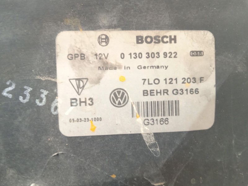 Recambio de electroventilador para volkswagen touareg (7la) 2.5 tdi referencia OEM IAM 7L0121203F 7L0959455D 0130303922