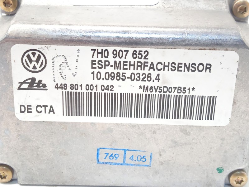 Recambio de centralita esp para volkswagen touareg (7la) 2.5 tdi referencia OEM IAM 7H0907652 448801001042 10098503264