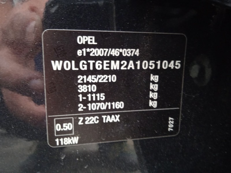 opel insignia a (g09) del año 2009