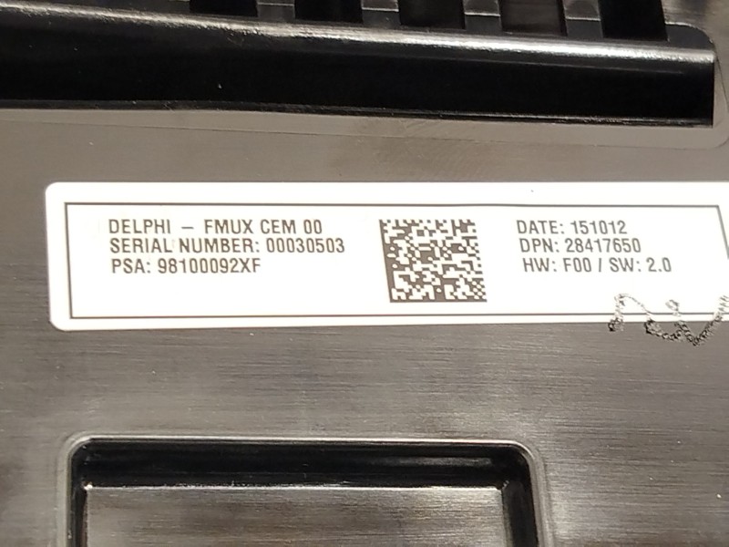 Recambio de mando climatizador para citroën c4 ii (nc_) 1.6 bluehdi 120 referencia OEM IAM 98100092XF  