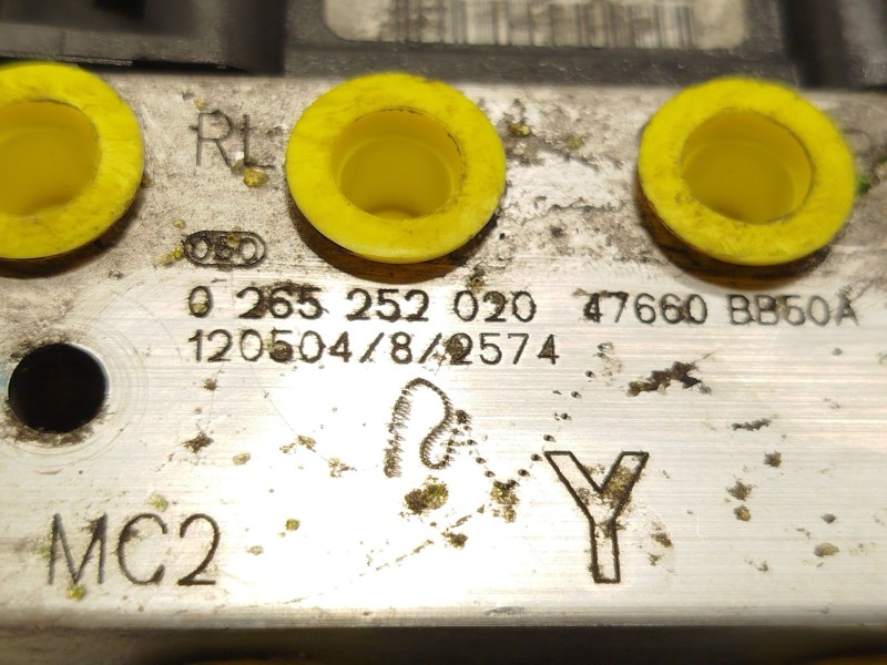 Recambio de abs para nissan qashqai i (j10, nj10) 1.6 dci referencia OEM IAM 47660BB50A 0265252020 0265951849