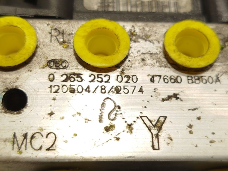 Recambio de abs para nissan qashqai i (j10, nj10) 1.6 dci referencia OEM IAM 47660BB50A 0265252020 0265951849