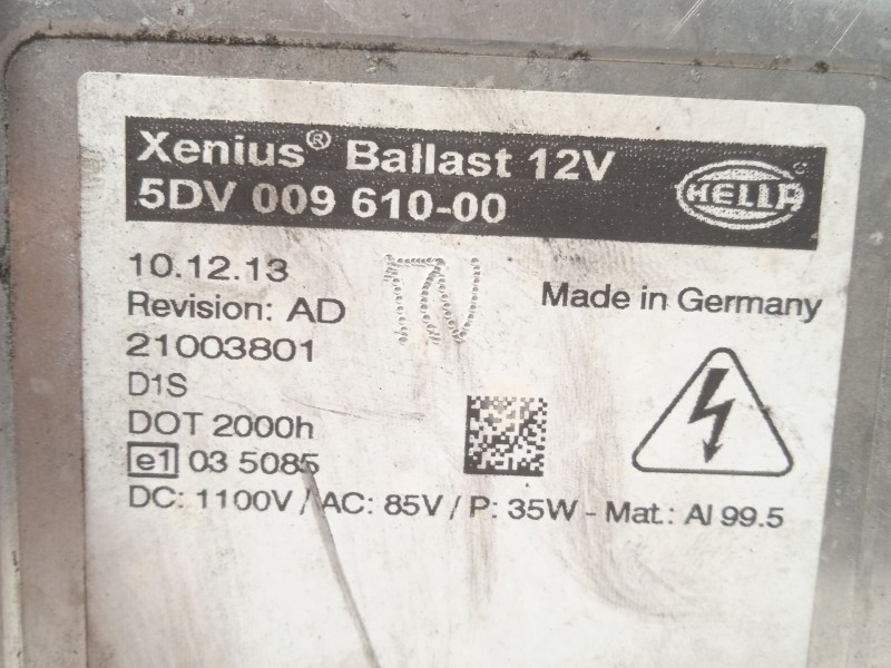 Recambio de centralita faros xenon para nissan qashqai i (j10, nj10) 2.0 dci referencia OEM IAM 5DV00961000  