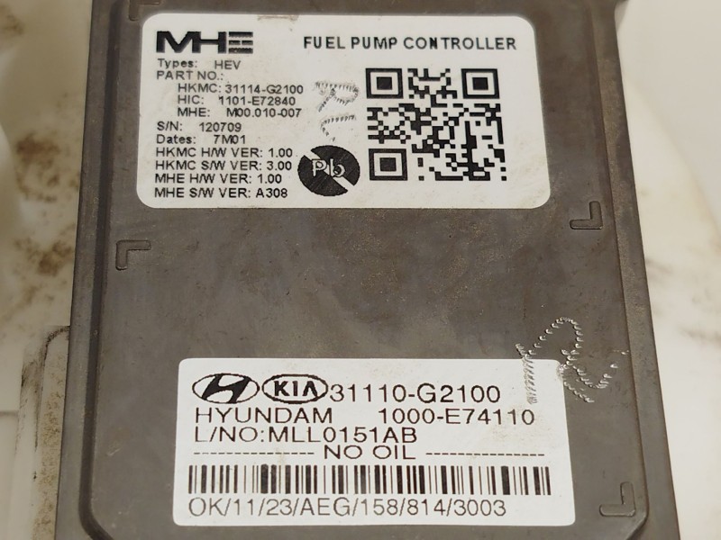 Recambio de bomba combustible para kia niro i (de) 1.6 gdi hybrid referencia OEM IAM 31114G2100 31110G2100 