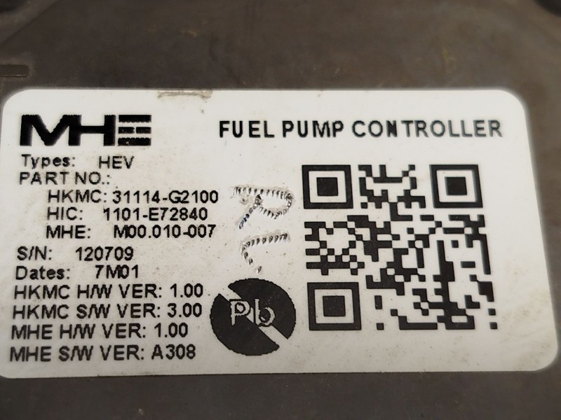 Recambio de bomba combustible para kia niro i (de) 1.6 gdi hybrid referencia OEM IAM 31114G2100 31110G2100 