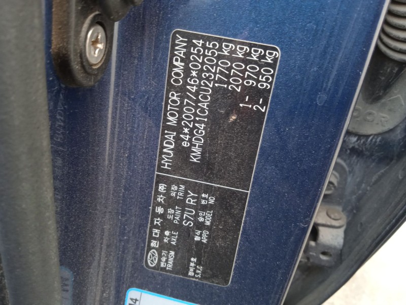 hyundai elantra v sedán (md, ud) del año 2011