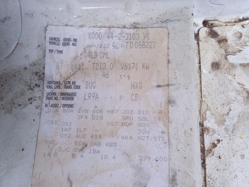 audi q7 (4lb) del año 2006