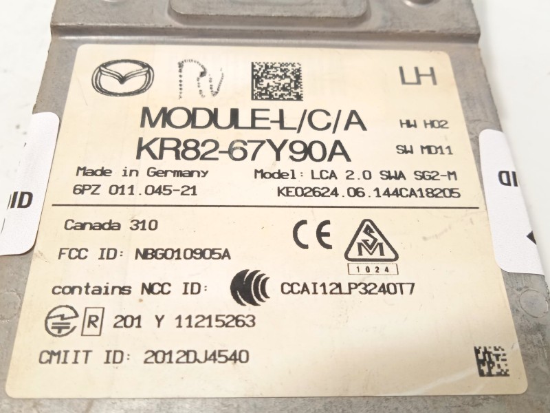 Recambio de modulo electronico para mazda cx-5 (ke, gh) 2.2 d (ke2fw) referencia OEM IAM KR8267Y90A  