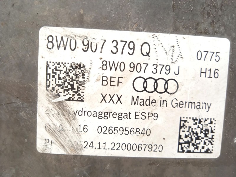 Recambio de abs para audi a5 descapotable (f57, f5e) 2.0 tdi referencia OEM IAM 8W0614517T 8W0907379Q 269793