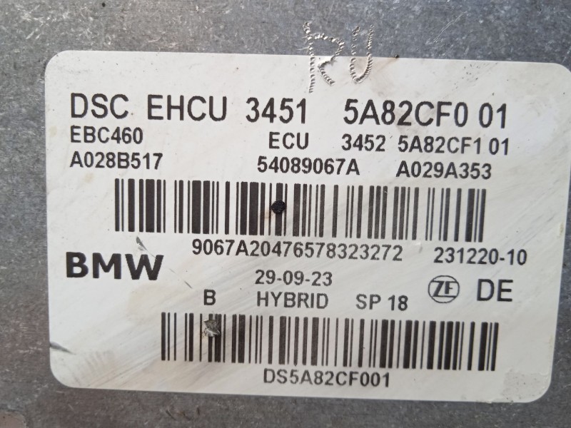 Recambio de abs para bmw x3 (g01, f97, g08) xdrive 30d mild-hybrid referencia OEM IAM 34515A82CF0 34525A82CF1 54089067A