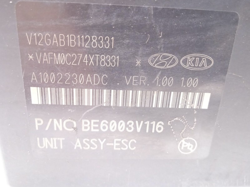 Recambio de abs para kia stonic (yb) 1.6 crdi referencia OEM IAM 58920H8360 BE6003V116 MGH85ADBH6013V120