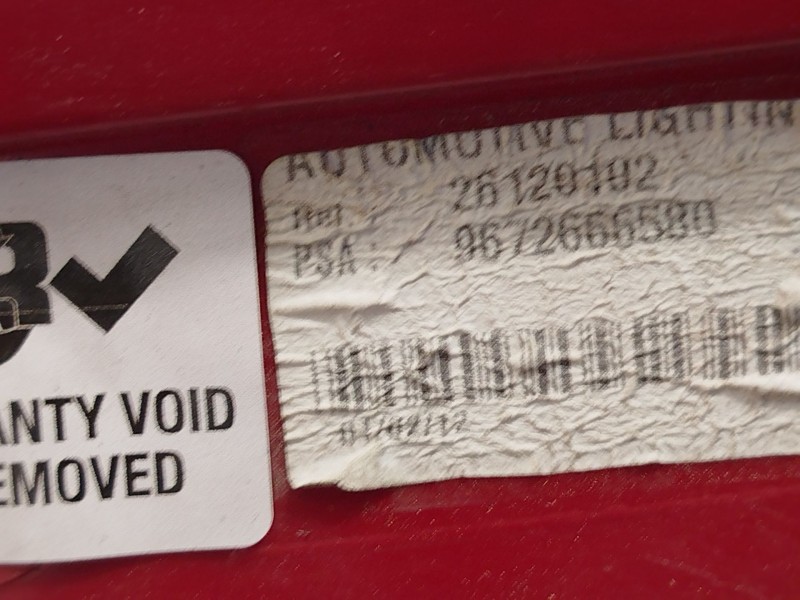Recambio de piloto trasero izquierdo para peugeot 5008 (0u_, 0e_) 1.6 hdi referencia OEM IAM 9672666580 6350KH 