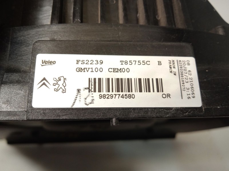 Recambio de electroventilador para citroën c3 iii (sx) 1.2 puretech 82 referencia OEM IAM 9829774580  