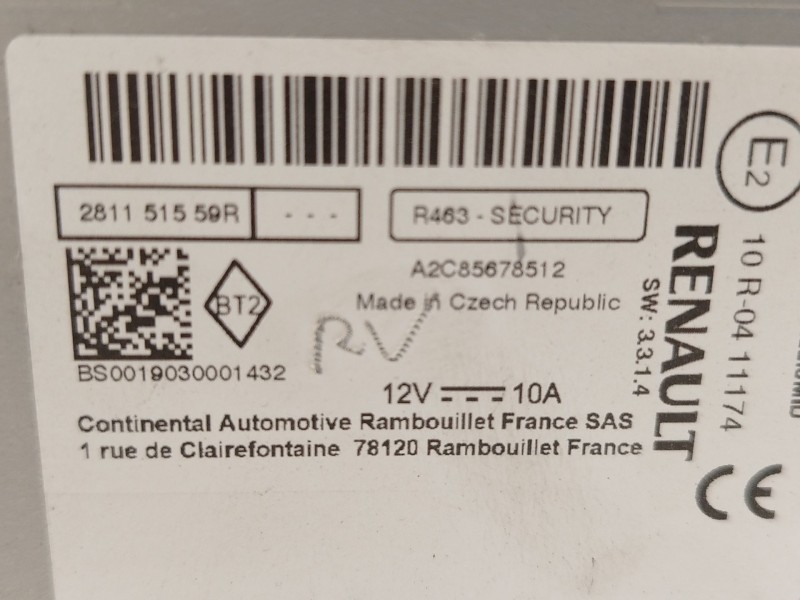 Recambio de sistema navegacion gps para renault clio iv (bh_) 0.9 tce 90 referencia OEM IAM 281151559R  