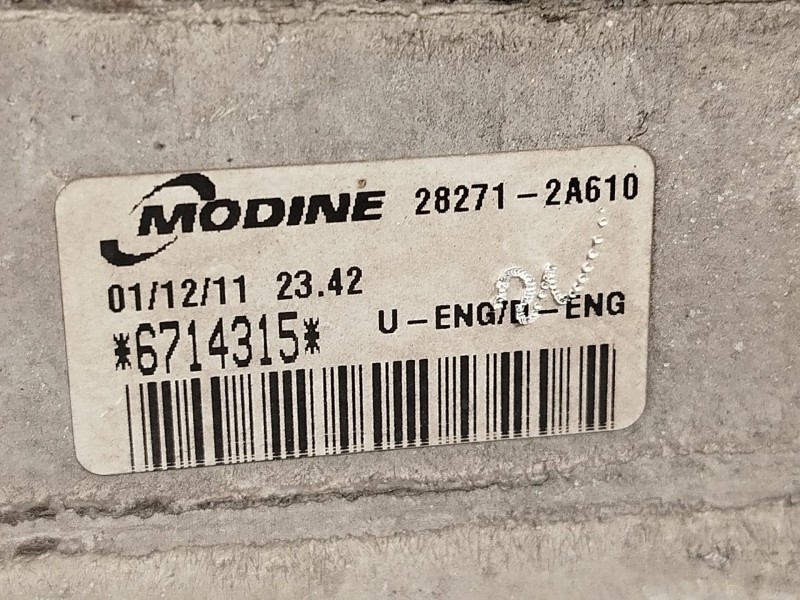 Recambio de intercooler para kia cee´d sw (ed) 1.6 crdi 90 referencia OEM IAM 282712A610  